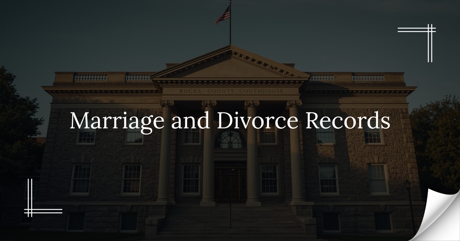 Marriage and Divorce Records